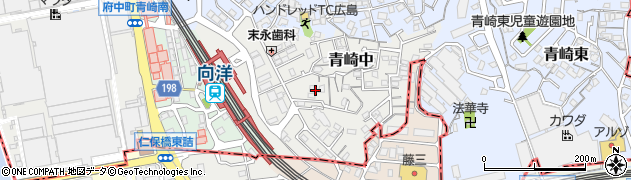 広島県府中町（安芸郡）青崎中周辺の地図