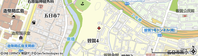 皆賀神田公園周辺の地図