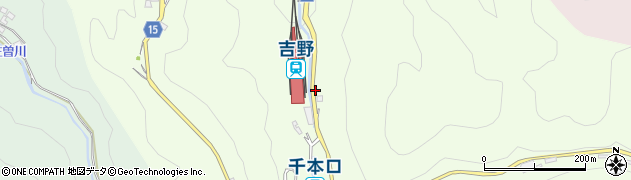 吉野駅周辺の地図