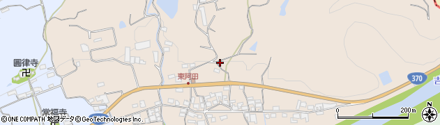 奈良県五條市東阿田町周辺の地図