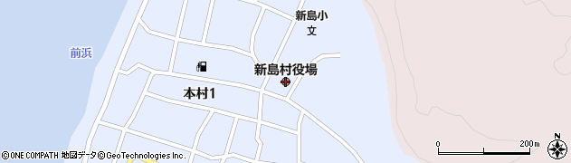 東京都新島村周辺の地図