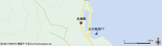 大浦郵便局 ＡＴＭ周辺の地図