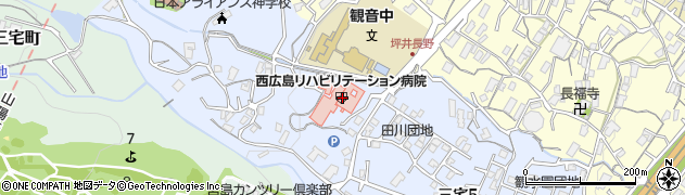 生活彩家西広島リハビリテーション病院店周辺の地図