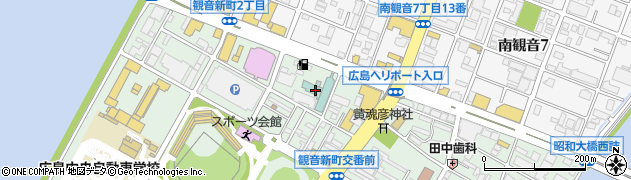 広島ダイヤモンドホテル　厨房周辺の地図