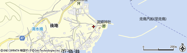 広島県福山市鞆町後地1655周辺の地図