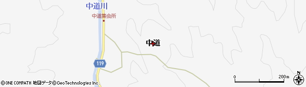 広島県廿日市市中道周辺の地図