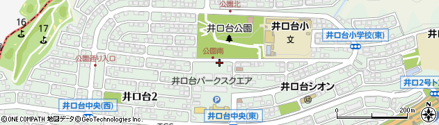 広島県広島市西区井口台周辺の地図