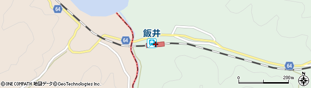 飯井駅周辺の地図