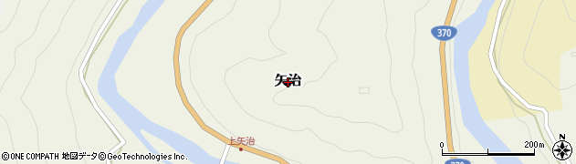 奈良県吉野町（吉野郡）矢治周辺の地図