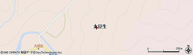 奈良県東吉野村（吉野郡）大豆生周辺の地図