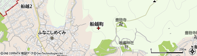 広島県広島市安芸区船越町周辺の地図