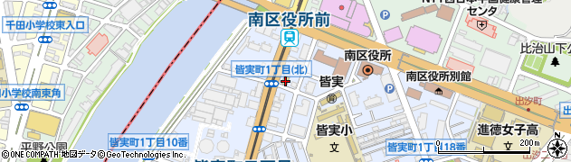 セブンイレブン広島皆実１丁目北店周辺の地図