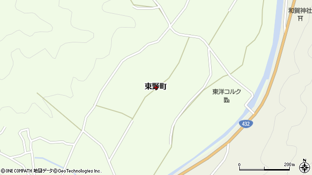 〒725-0004 広島県竹原市東野町の地図