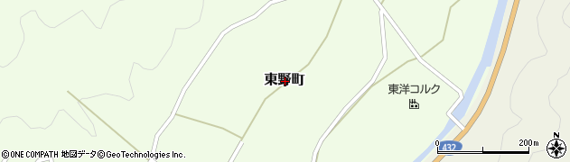 広島県竹原市東野町周辺の地図