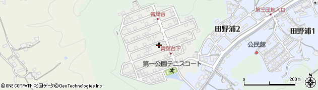 広島県三原市青葉台周辺の地図