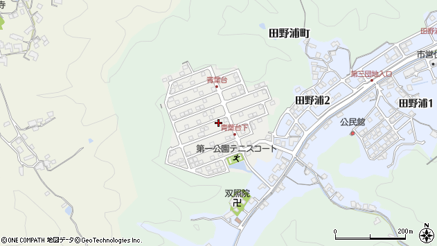 〒723-0047 広島県三原市青葉台の地図