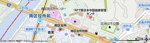 広島県立広島産業会館　東第１展示場周辺の地図