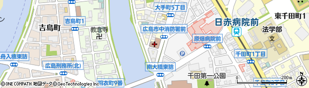 広島市消防局　警防部・警防課指令係周辺の地図