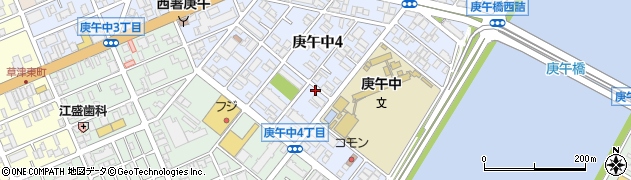 広島県広島市西区庚午中4丁目16-29周辺の地図