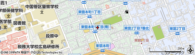 広島県広島市南区東雲本町周辺の地図