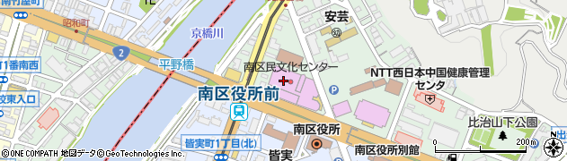 広島県立広島産業会館　西展示館周辺の地図