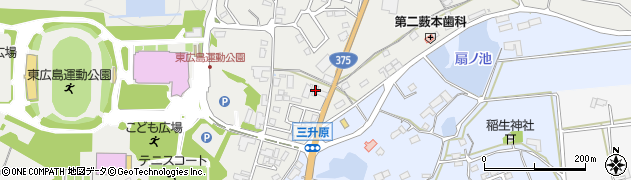 広島県東広島市西条町田口3419周辺の地図