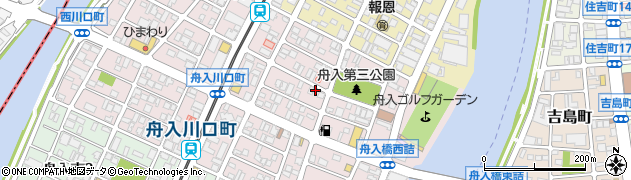 広島県広島市中区舟入川口町周辺の地図