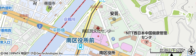 広島県庁　西部建設事務所・災害関連緊急対策チーム周辺の地図