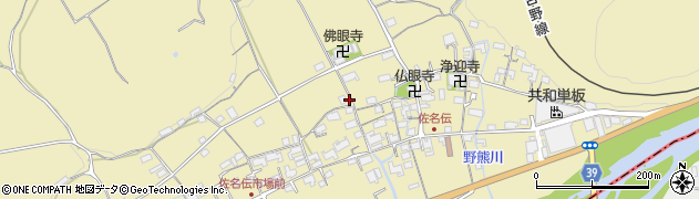奈良県大淀町（吉野郡）佐名伝周辺の地図