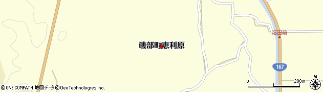 三重県志摩市磯部町恵利原周辺の地図