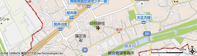 大阪府泉佐野市南中樫井周辺の地図
