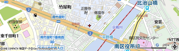 広島県広島市中区昭和町12周辺の地図