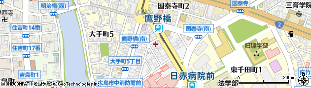 広島信用金庫鷹野橋千田支店周辺の地図