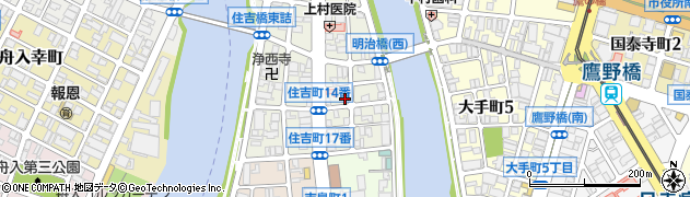 広島県広島市中区住吉町周辺の地図