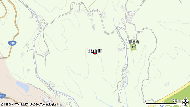 〒637-0091 奈良県五條市北山町の地図