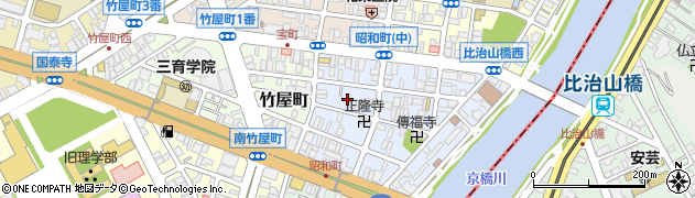 広島県広島市中区昭和町5周辺の地図