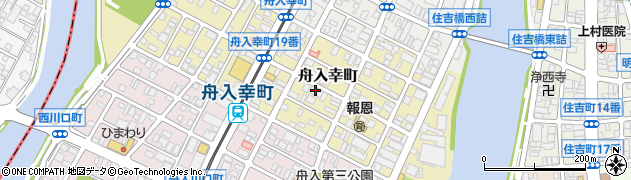 広島県広島市中区舟入幸町周辺の地図