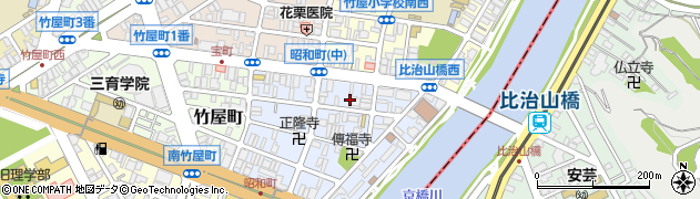 広島県広島市中区昭和町3-8周辺の地図
