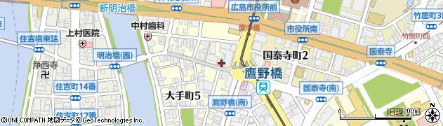 ダイソー鷹野橋店周辺の地図