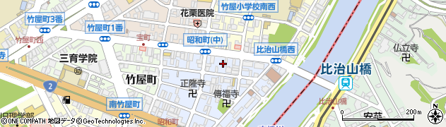 広島県広島市中区昭和町3周辺の地図