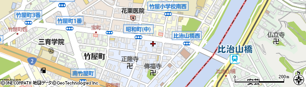 広島県広島市中区昭和町3-23周辺の地図