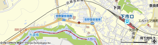 大淀病院前周辺の地図