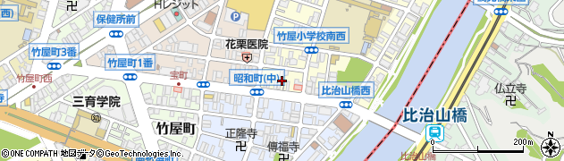 広島県広島市中区鶴見町14周辺の地図