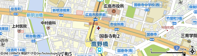 広島銀行大手町支店周辺の地図
