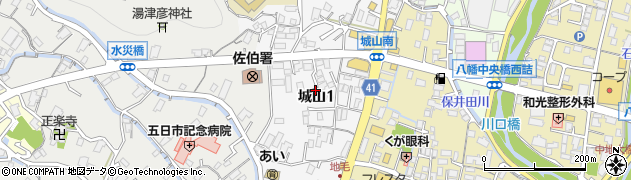 広島県広島市佐伯区城山1丁目周辺の地図