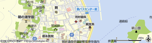 広島県福山市鞆町（鞆）周辺の地図