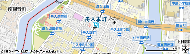 広島県広島市中区舟入本町周辺の地図
