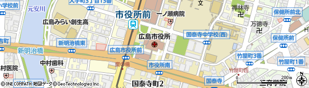 広島銀行広島市役所支店 ＡＴＭ周辺の地図