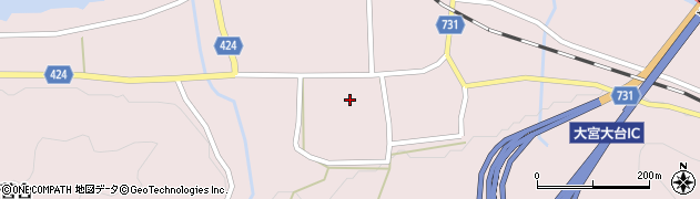 三重県大台町（多気郡）川合周辺の地図