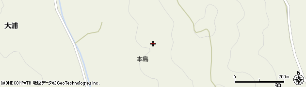 本島周辺の地図